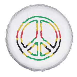Rasta Jamaican Flag Peace Symbol Reggae Spare Tire Cover TS11 Print Your Wear