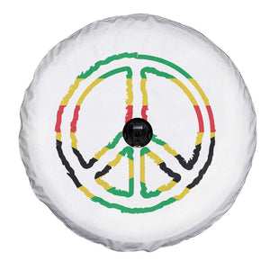 Rasta Jamaican Flag Peace Symbol Reggae Spare Tire Cover TS11 Print Your Wear