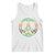 Rasta Jamaican Flag Peace Symbol Reggae Tank Top TS11 White Print Your Wear