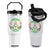 Rasta Jamaican Flag Peace Symbol Reggae Flip Straw Tumbler TS11 One Size: 30 oz White Print Your Wear