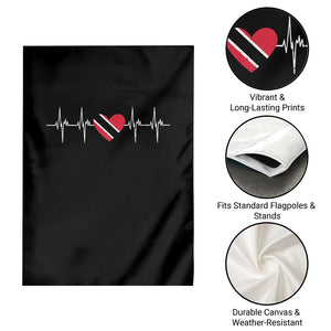 Trinidad And Tobago Heartbeat Trinidadian Flag Garden Flag TS11 Print Your Wear