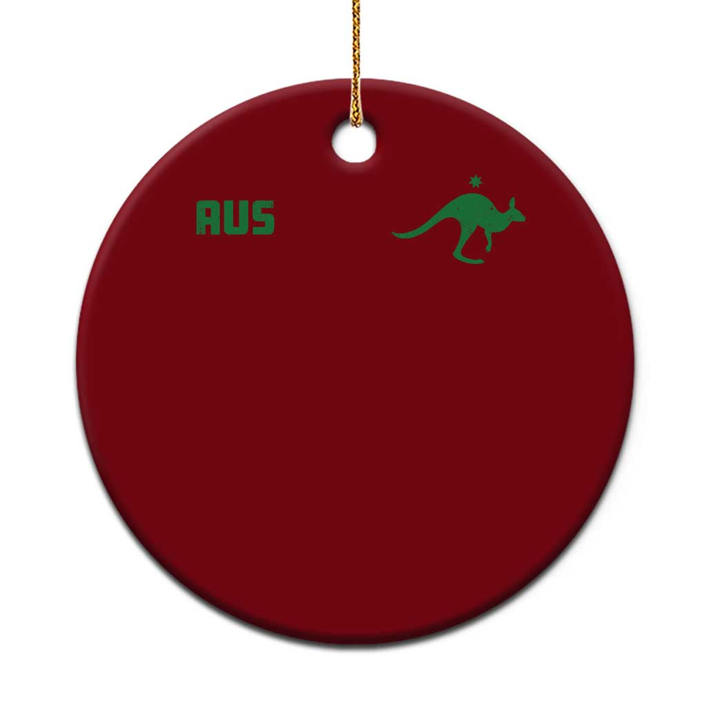 Kangaroo Australia Aus Team Aussie Athletic Jersey Style Ceramic Ornament