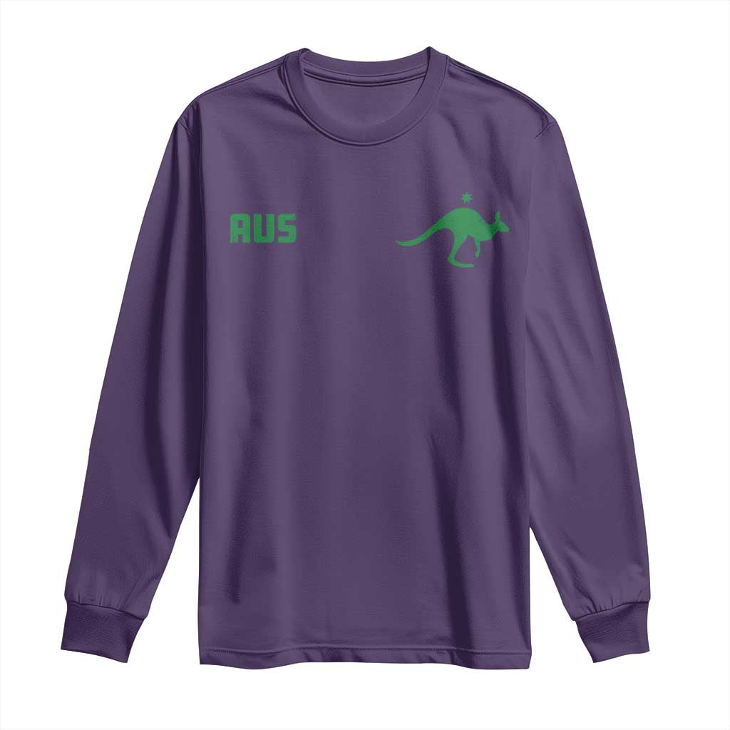 Kangaroo Australia Aus Team Aussie Athletic Jersey Style Long Sleeve Shirt
