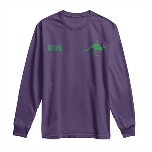 Kangaroo Australia Aus Team Aussie Athletic Jersey Style Long Sleeve Shirt