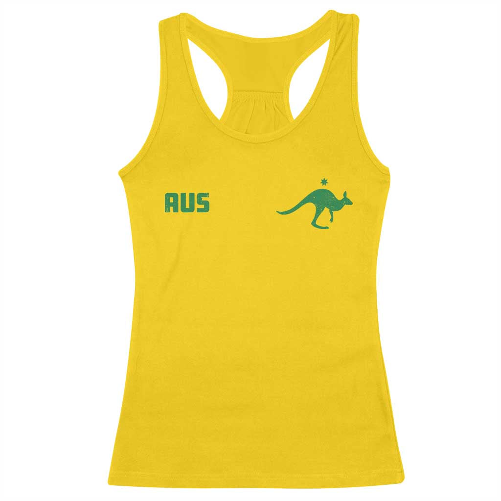 Kangaroo Australia Aus Team Aussie Athletic Jersey Style Racerback Tank Top