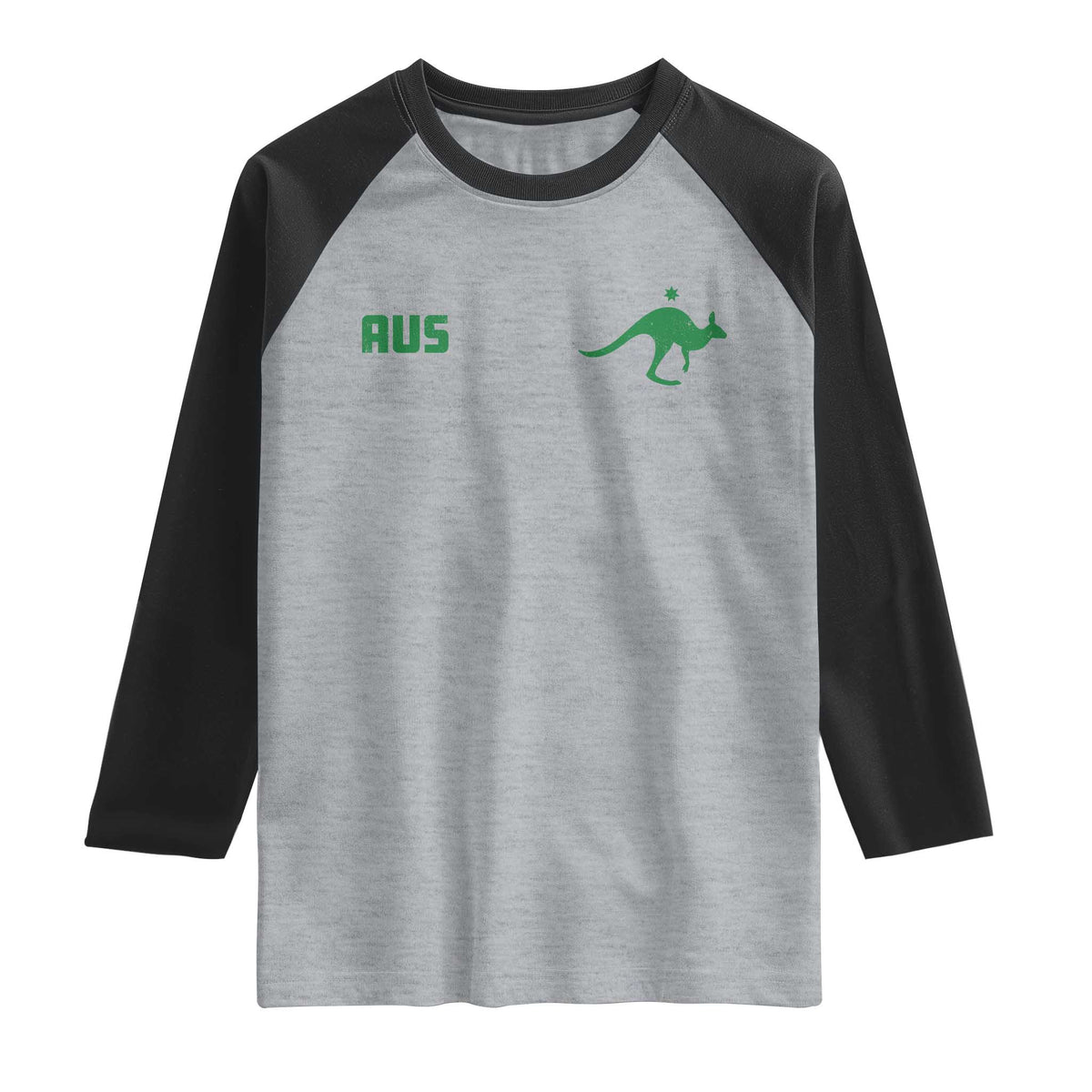 Kangaroo Australia Aus Team Aussie Athletic Jersey Style Raglan Shirt