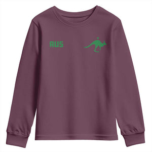 Kangaroo Australia Aus Team Aussie Athletic Jersey Style Youth Sweatshirt