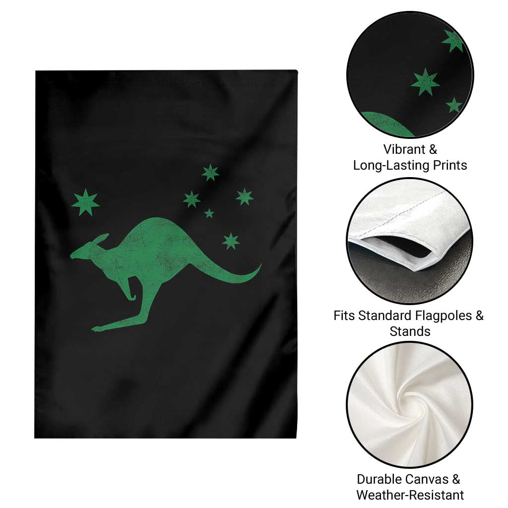 Australia Kangaroo with Federation Star Aussie Roots Garden Flag TS11 Print Your Wear