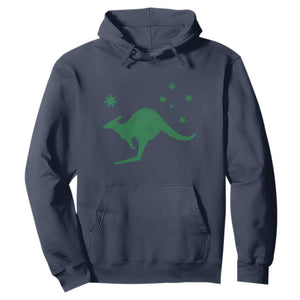 Australia Kangaroo with Federation Star Aussie Roots Hoodie TS11 Navy Print Your Wear