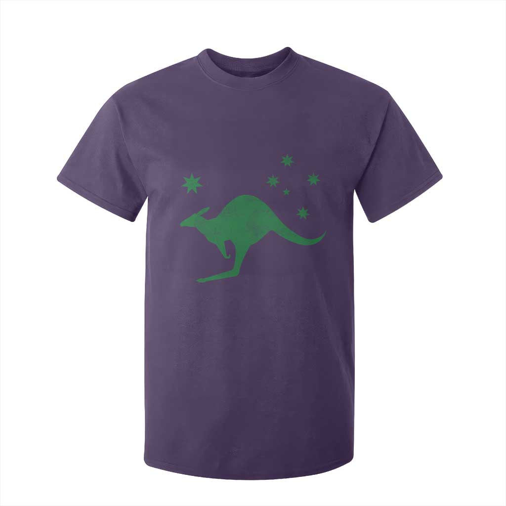 Australia Kangaroo with Federation Star Aussie Roots T Shirt For Kid TS11 Purple Print Your Wear