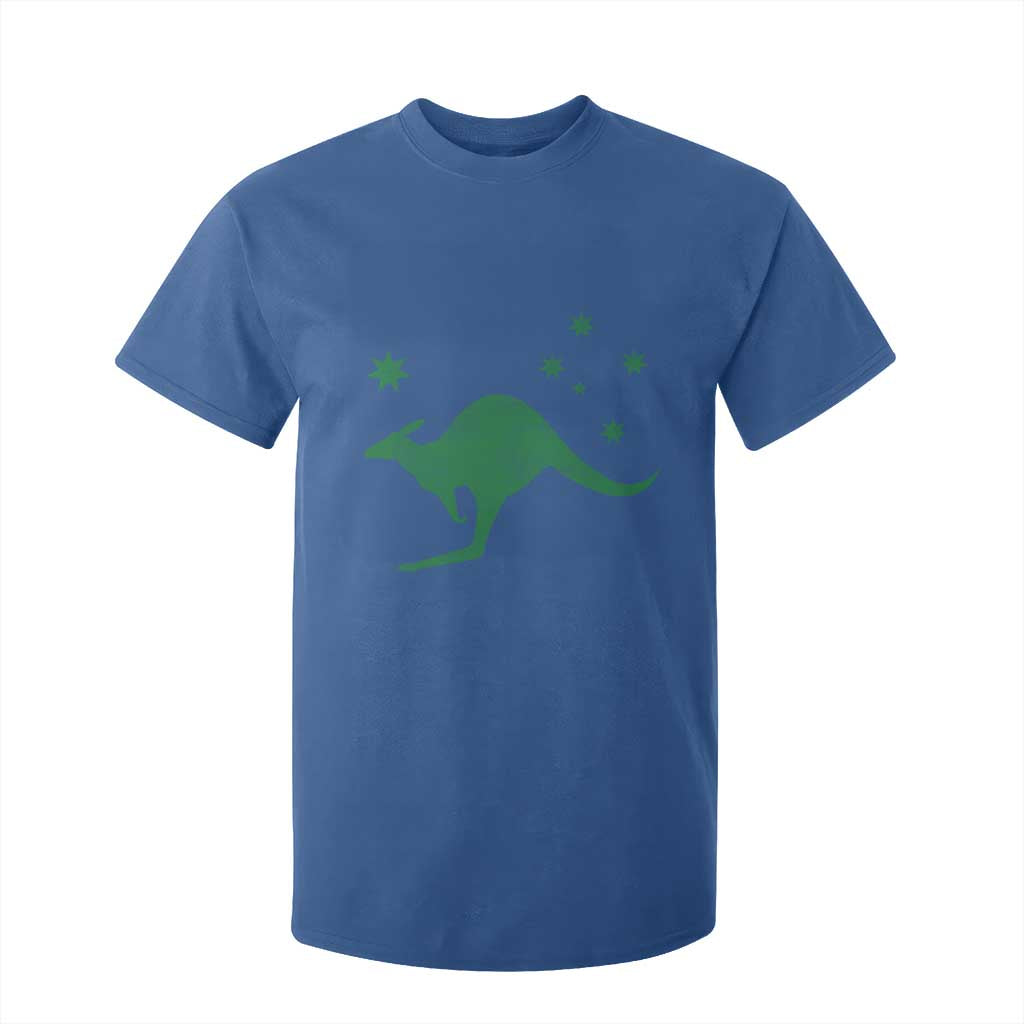 Australia Kangaroo with Federation Star Aussie Roots T Shirt For Kid TS11 Royal Blue Print Your Wear