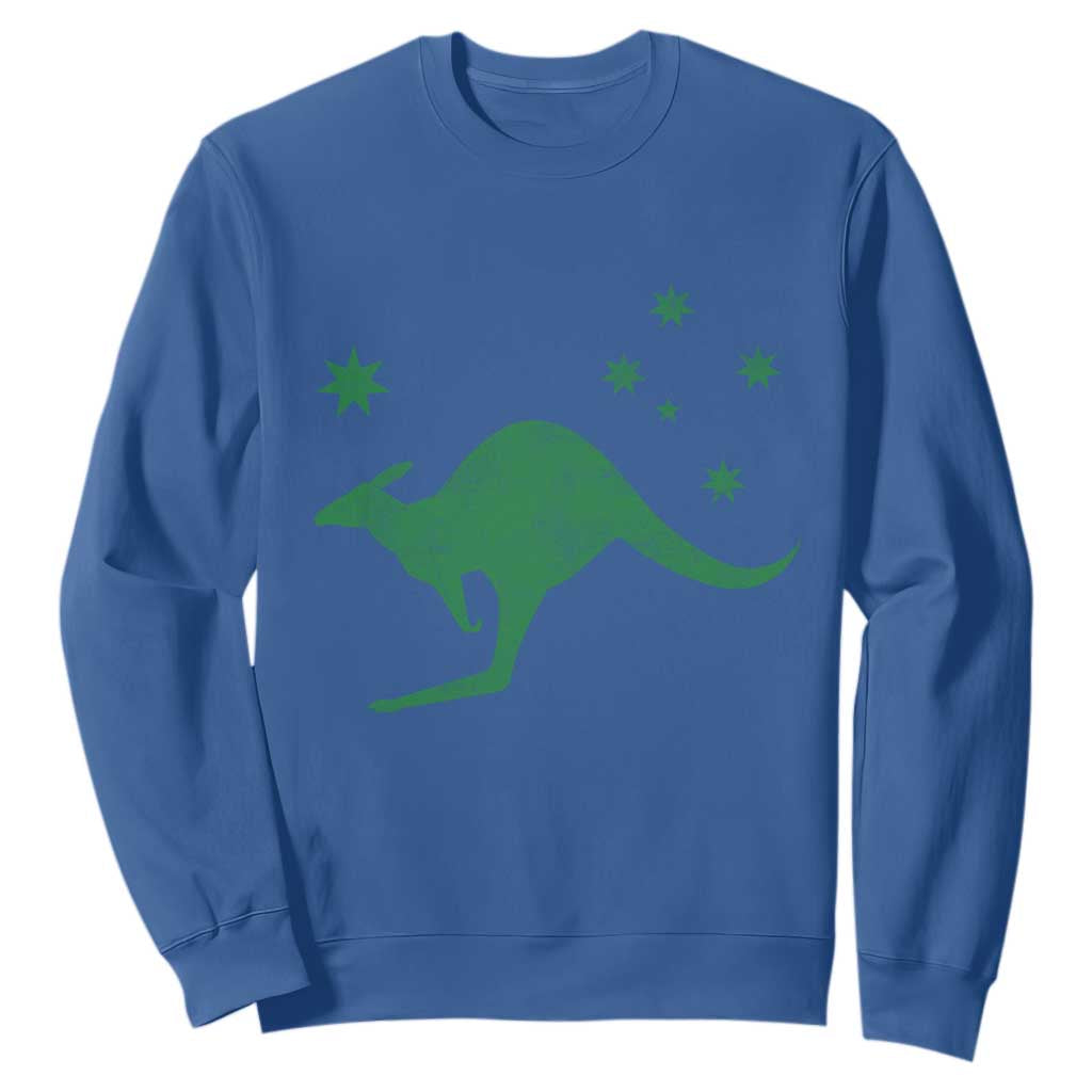 Australia Kangaroo with Federation Star Aussie Roots Sweatshirt TS11 Royal Blue Print Your Wear