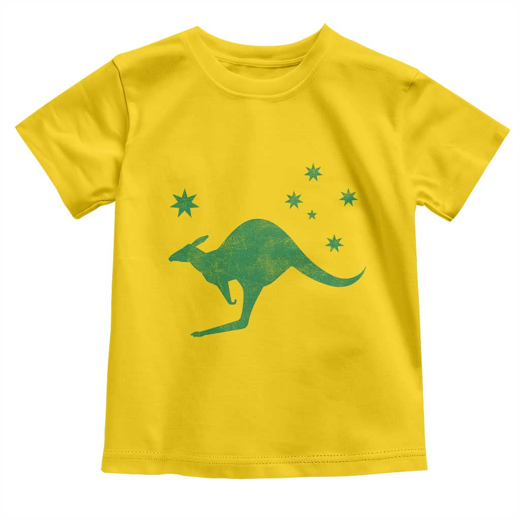 Australia Kangaroo with Federation Star Aussie Roots Toddler T Shirt TS11 Daisy Print Your Wear