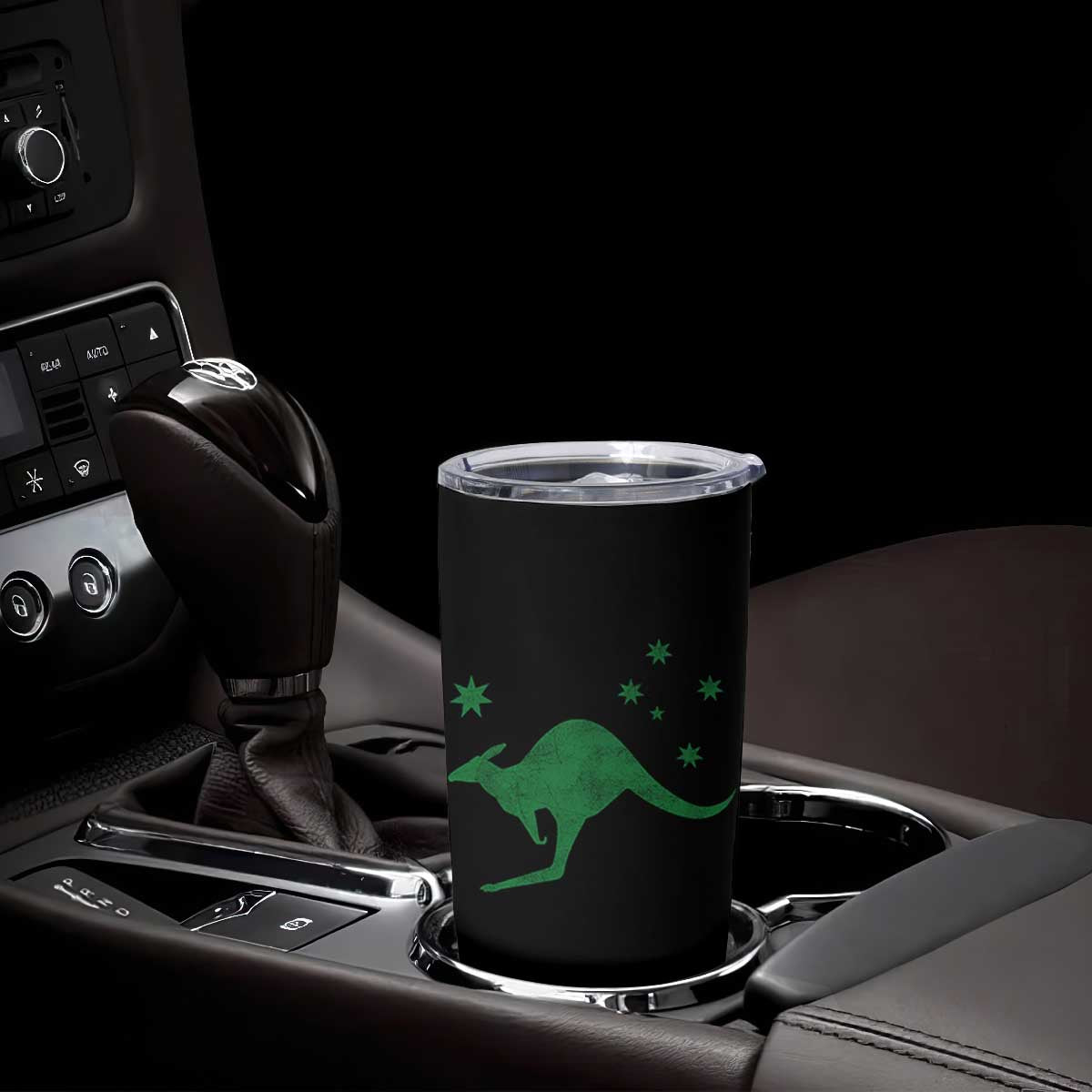Australia Kangaroo with Federation Star Aussie Roots Tumbler Cup TS11 Print Your Wear