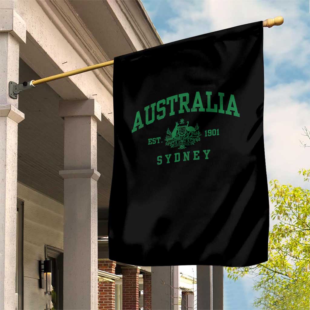 Australia Sydney Est 1901 Garden Flag Commonwealth Vintage Crest