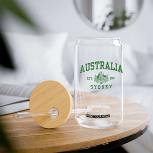Australia Sydney Est 1901 Glass Can Commonwealth Vintage Crest