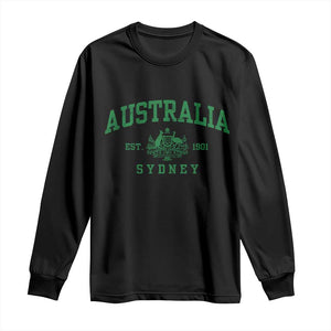 Australia Sydney Est 1901 Long Sleeve Shirt Commonwealth Vintage Crest