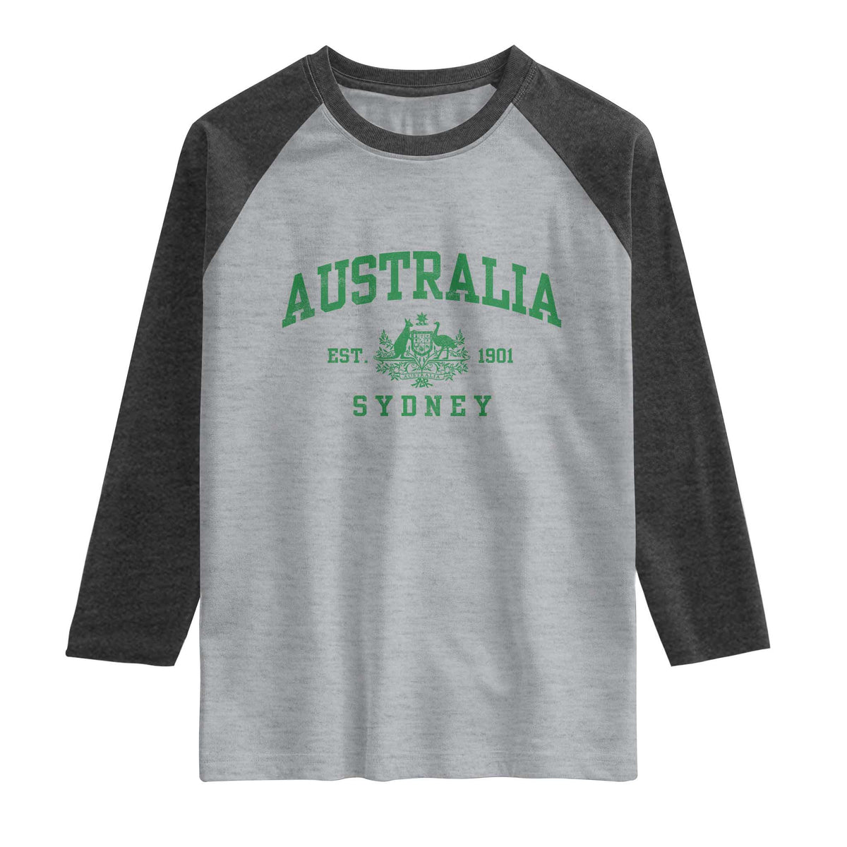 Australia Sydney Est 1901 Raglan Shirt Commonwealth Vintage Crest