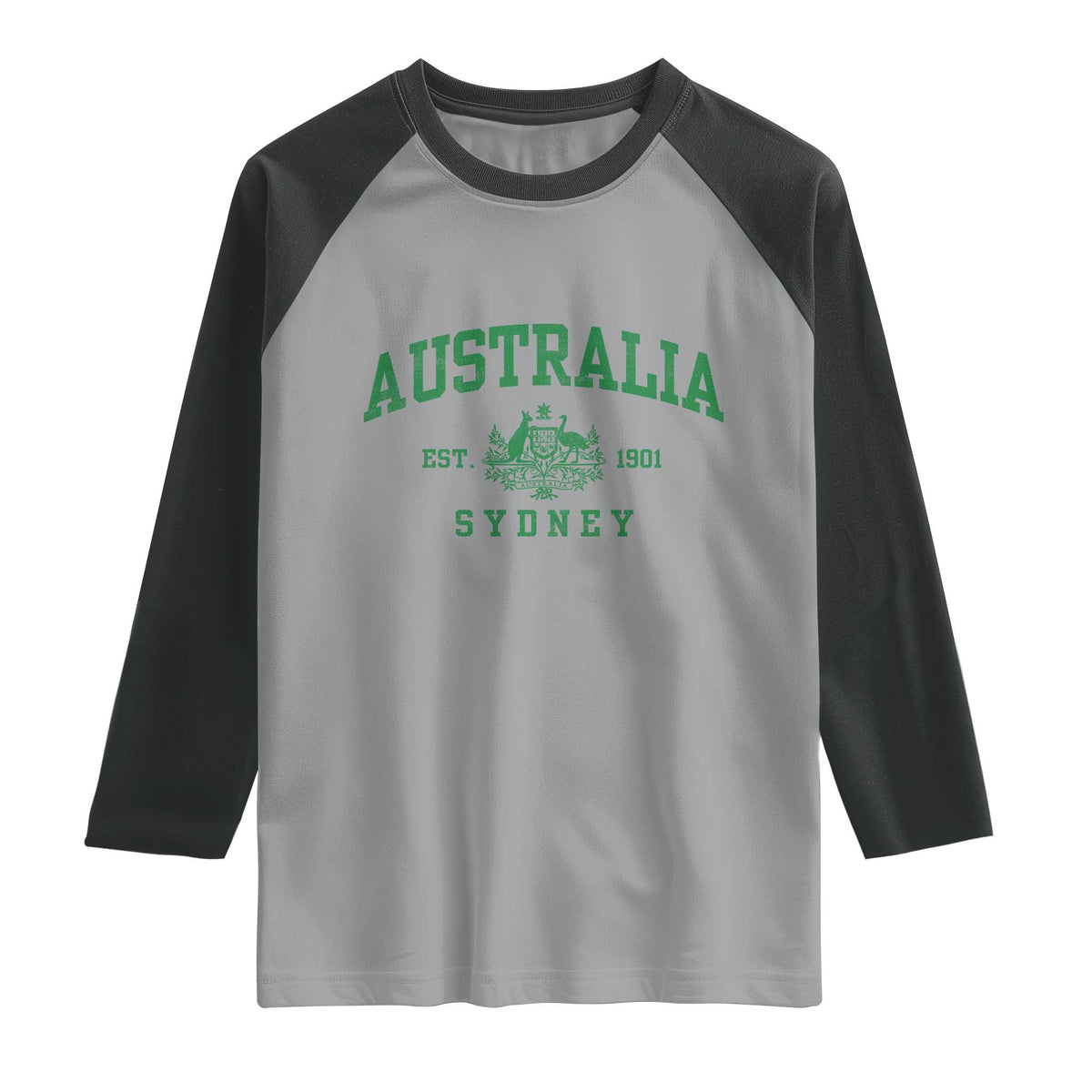 Australia Sydney Est 1901 Raglan Shirt Commonwealth Vintage Crest