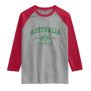 Australia Sydney Est 1901 Raglan Shirt Commonwealth Vintage Crest