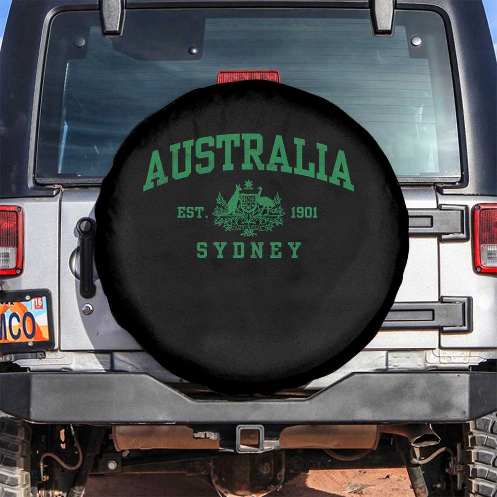 Australia Sydney Est 1901 Spare Tire Cover Commonwealth Vintage Crest