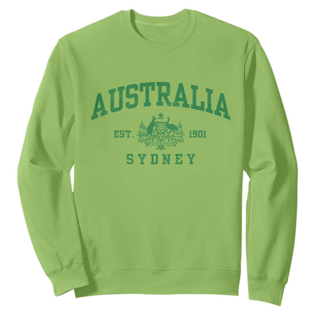 Australia Sydney Est 1901 Sweatshirt Commonwealth Vintage Crest