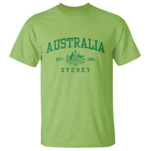 Australia Sydney Est 1901 T Shirt Commonwealth Vintage Crest