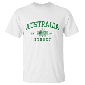 Australia Sydney Est 1901 T Shirt Commonwealth Vintage Crest