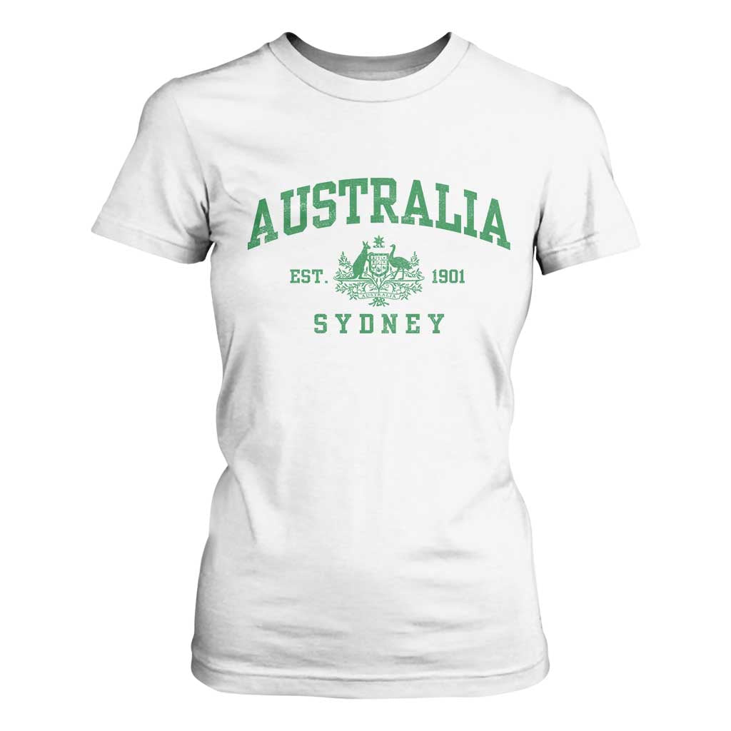 Australia Sydney Est 1901 T Shirt For Women Commonwealth Vintage Crest
