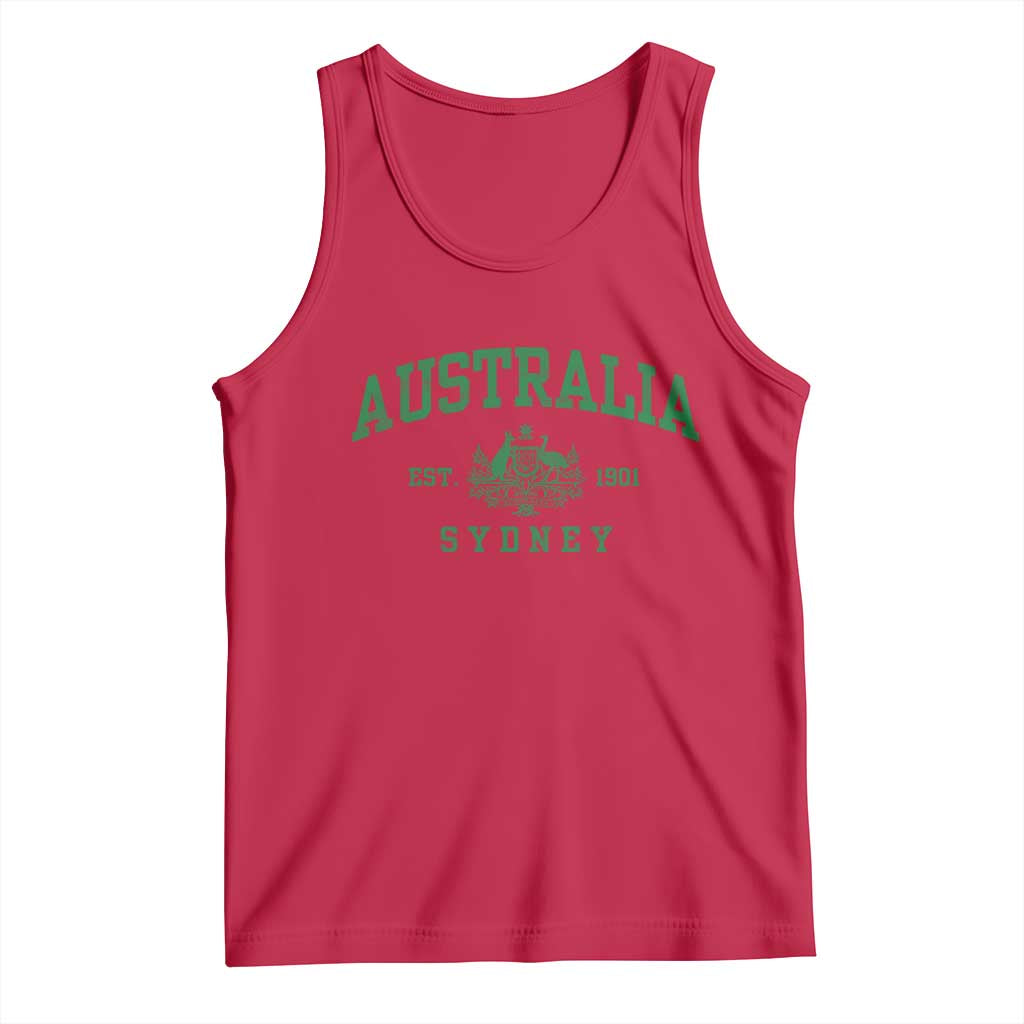 Australia Sydney Est 1901 Tank Top Commonwealth Vintage Crest