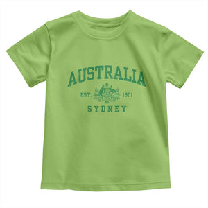 Australia Sydney Est 1901 Toddler T Shirt Commonwealth Vintage Crest