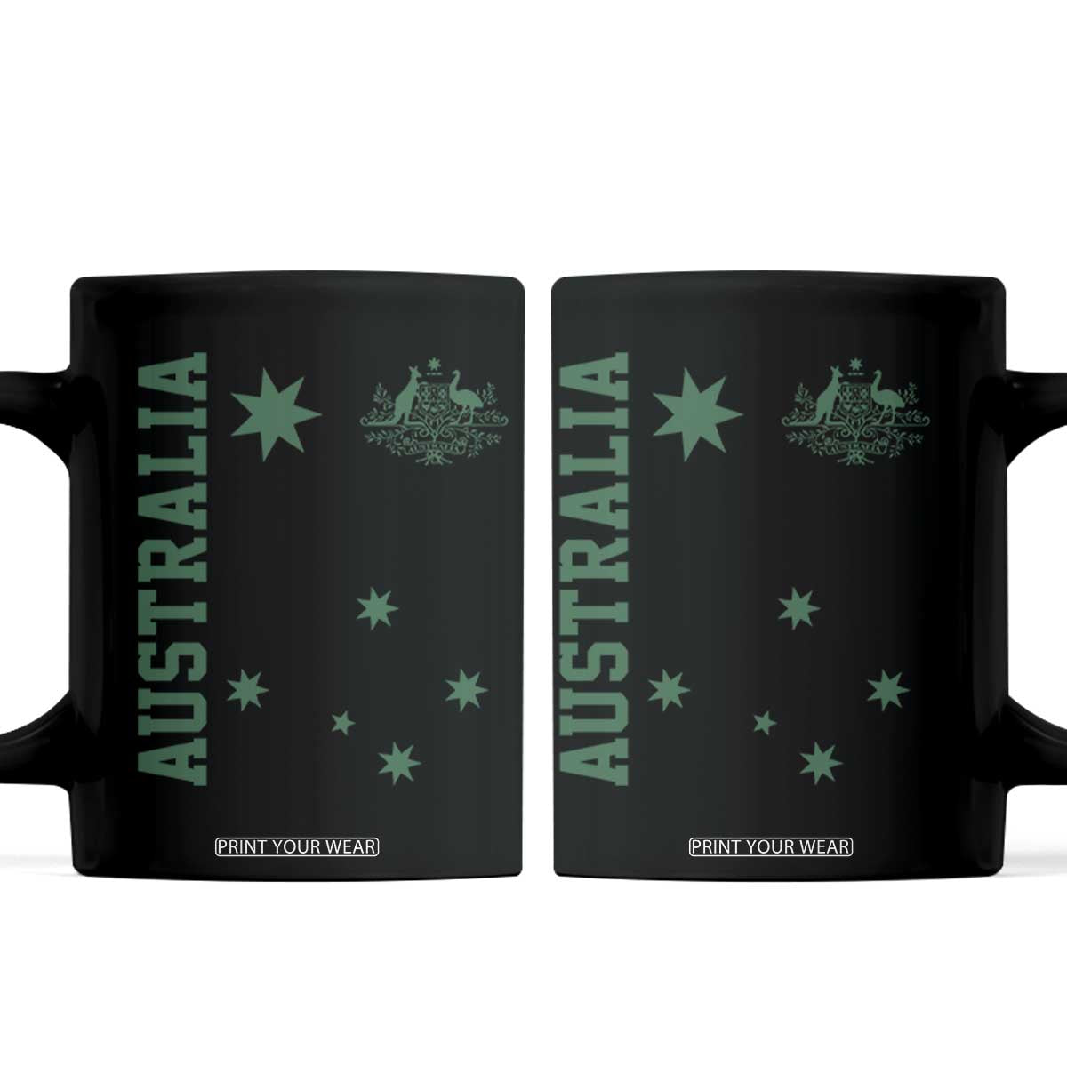 Australia Vintage Federation Star Aussie Coat of Arms Coffee Mug