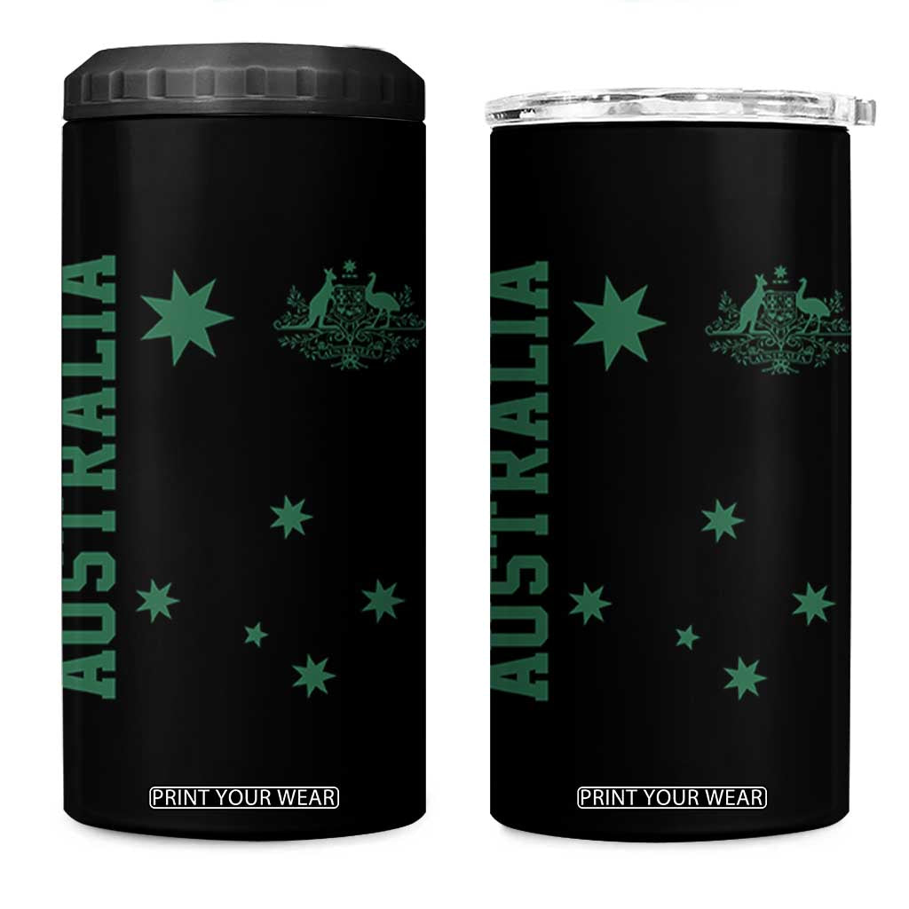 Australia Vintage Federation Star Aussie Coat of Arms 4 in 1 Can Cooler Tumbler