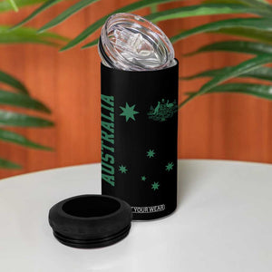 Australia Vintage Federation Star Aussie Coat of Arms 4 in 1 Can Cooler Tumbler