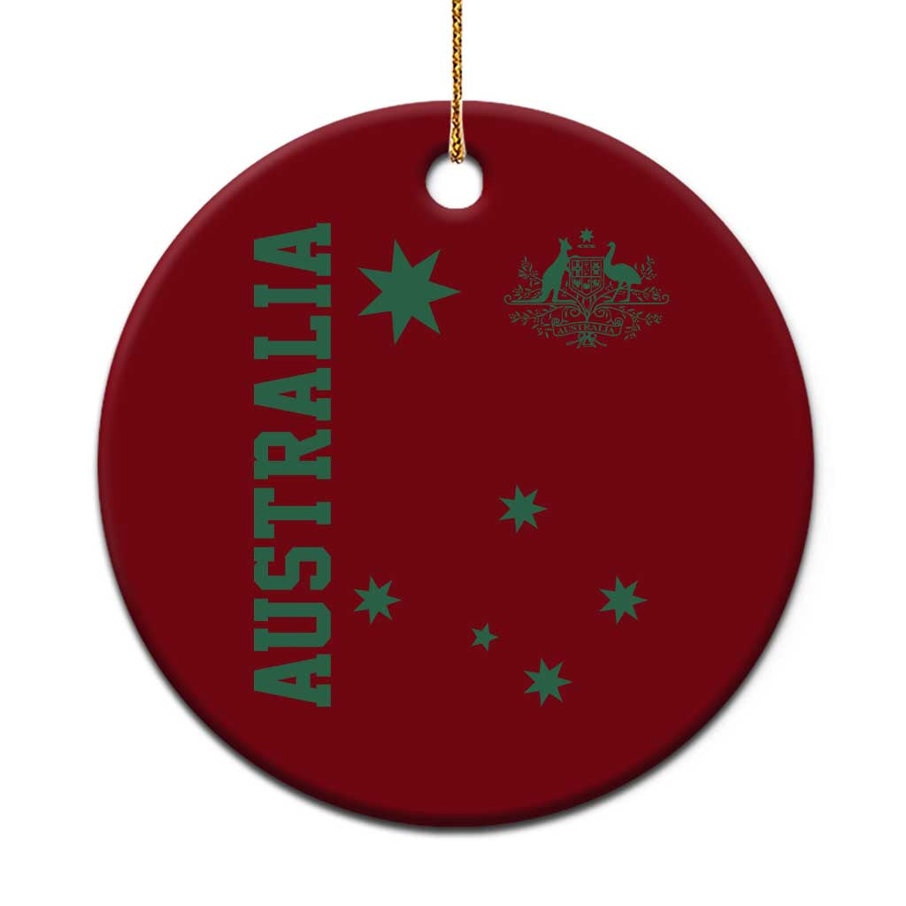 Australia Vintage Federation Star Aussie Coat of Arms Ceramic Ornament