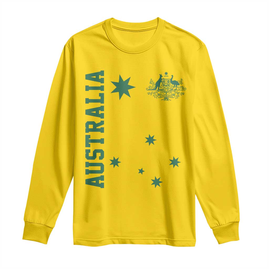 Australia Vintage Federation Star Aussie Coat of Arms Long Sleeve Shirt