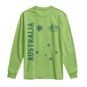 Australia Vintage Federation Star Aussie Coat of Arms Long Sleeve Shirt
