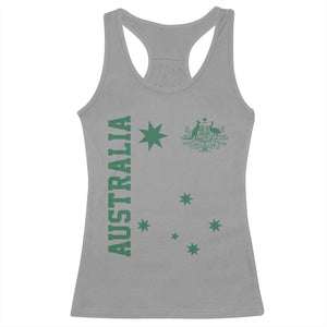 Australia Vintage Federation Star Aussie Coat of Arms Racerback Tank Top