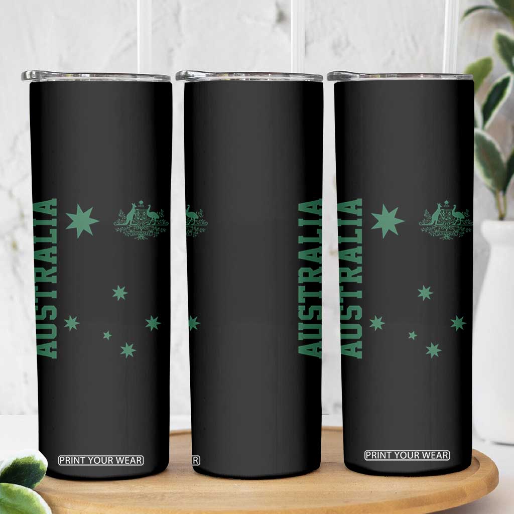 Australia Vintage Federation Star Aussie Coat of Arms Skinny Tumbler