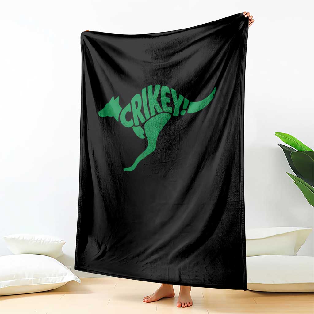 Crikey Australian Kangaroo Oz Slang Australia Throw Blanket TS11 Print Your Wear