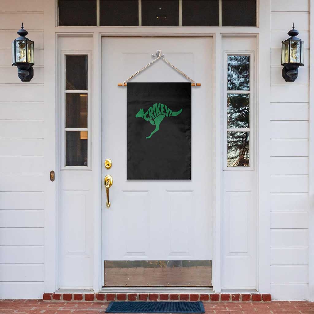 Crikey Australian Kangaroo Oz Slang Australia Garden Flag TS11 Print Your Wear