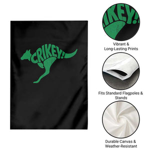 Crikey Australian Kangaroo Oz Slang Australia Garden Flag TS11 Print Your Wear
