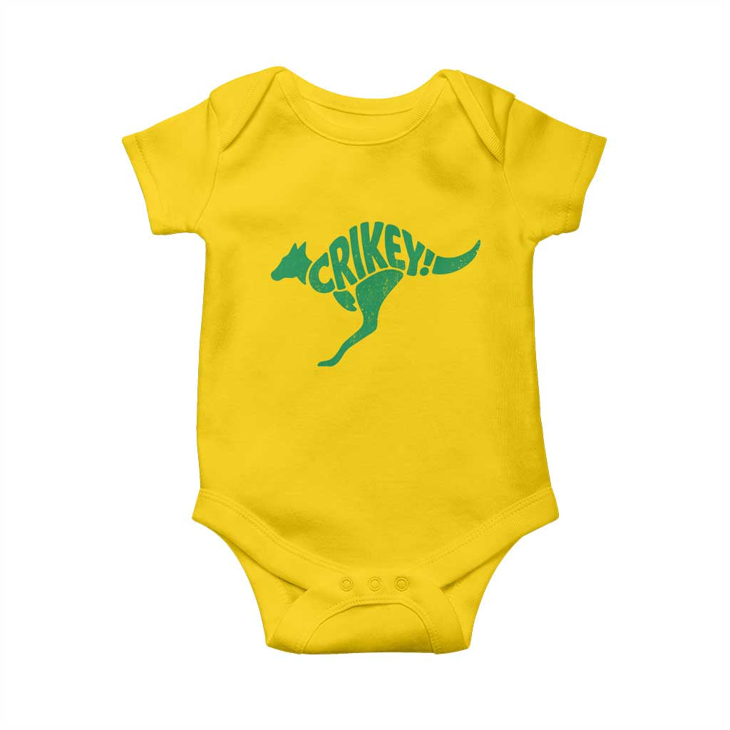 Crikey Australian Kangaroo Oz Slang Australia Baby Onesie TS11 Daisy Print Your Wear
