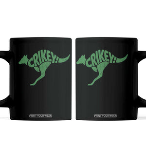 Crikey Australian Kangaroo Oz Slang Australia Coffee Mug TS11 Black Print Your Wear