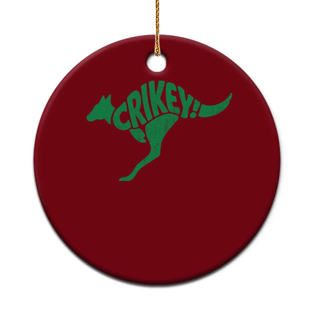 Crikey Australian Kangaroo Oz Slang Australia Ceramic Ornament TS11 1pc Red Print Your Wear