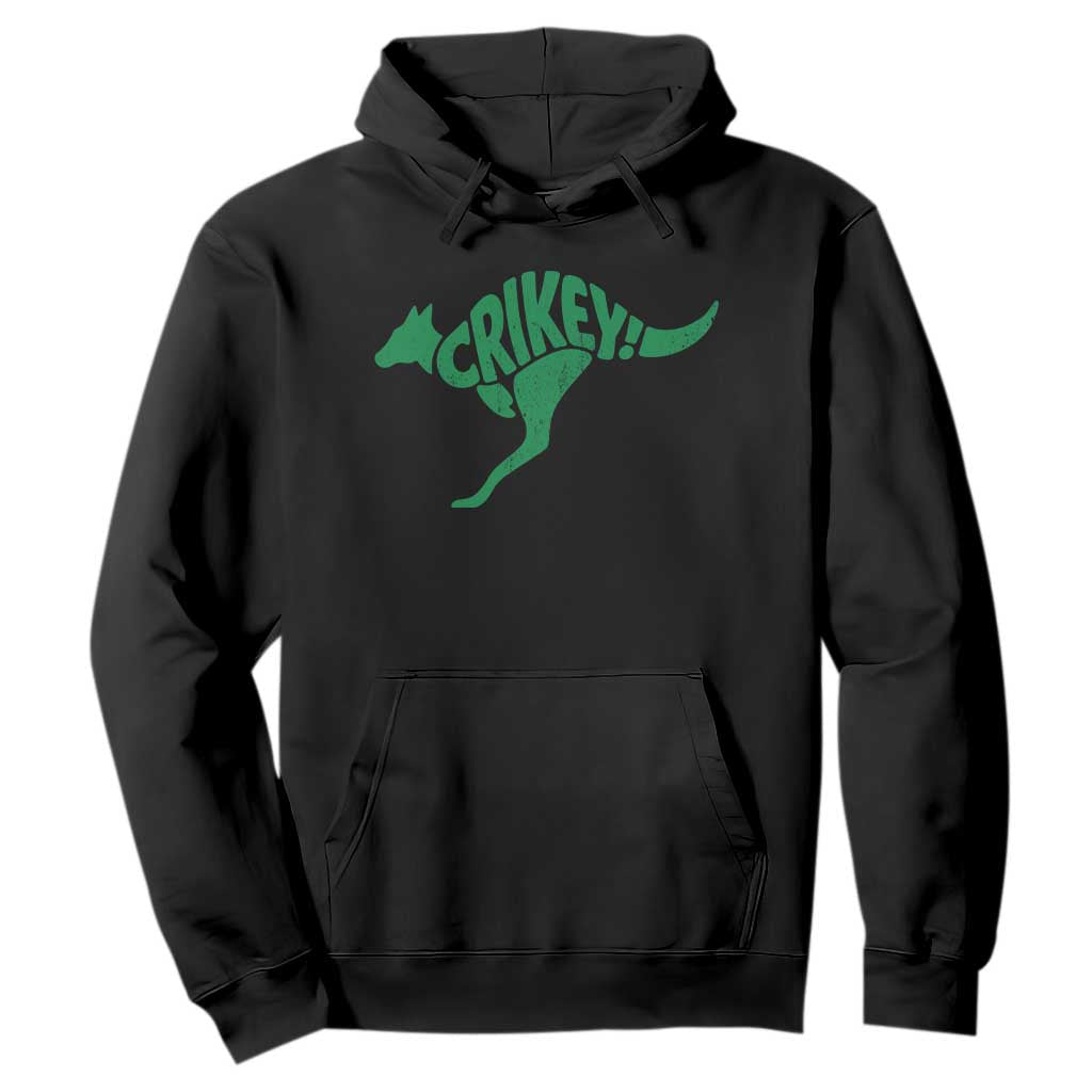 Crikey Australian Kangaroo Oz Slang Australia Hoodie TS11 Black Print Your Wear