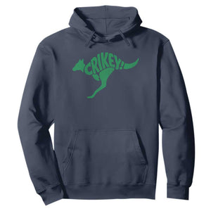 Crikey Australian Kangaroo Oz Slang Australia Hoodie TS11 Navy Print Your Wear