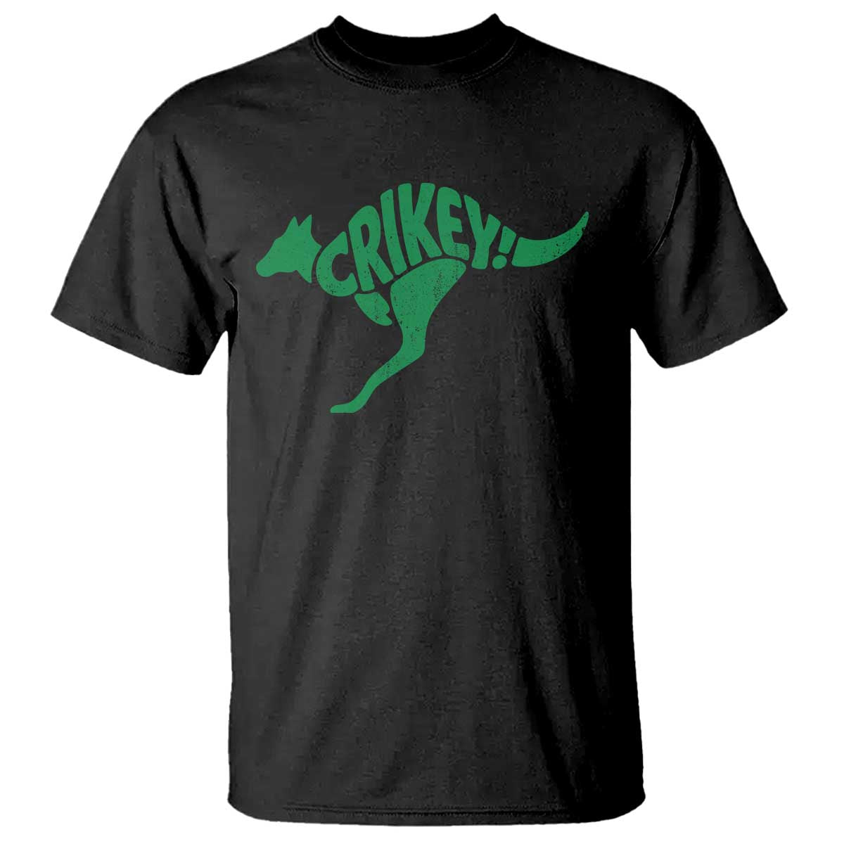 Crikey Australian Kangaroo Oz Slang Australia T Shirt TS11 Black Print Your Wear