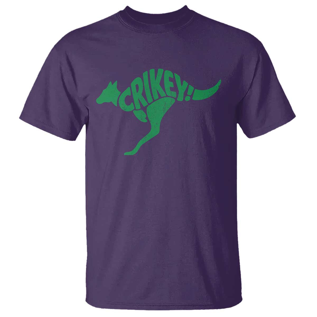 Crikey Australian Kangaroo Oz Slang Australia T Shirt TS11 Purple Print Your Wear