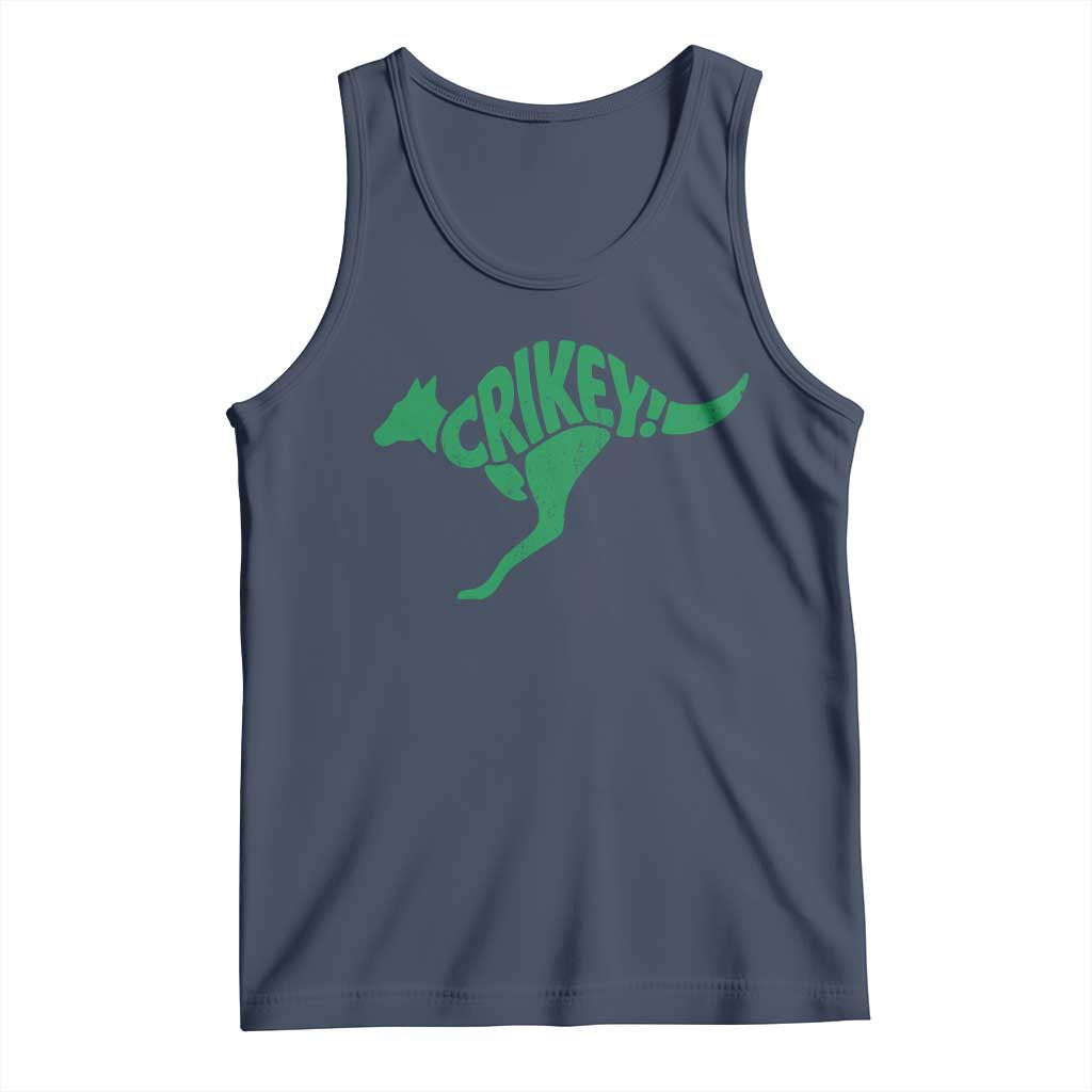 Crikey Australian Kangaroo Oz Slang Australia Tank Top TS11 Navy Print Your Wear